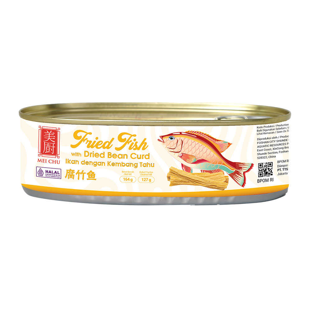 MeiChu Fried Fish With Dried Beancurd 164 Gr