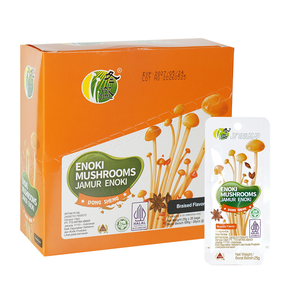 Dong Sheng Enoki Mushrooms Braised Flavor (500 Gr) BS
