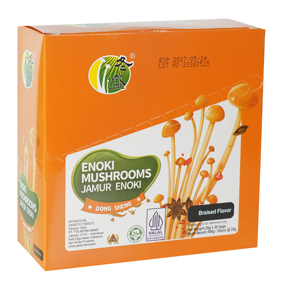 Dong Sheng Enoki Mushrooms Braised Flavor (500 Gr)_box