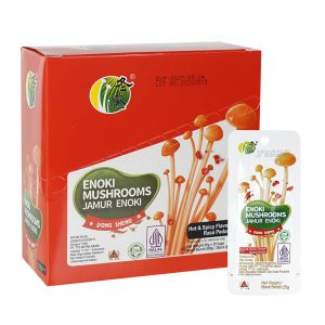 Dong Sheng Enoki Mushrooms Hot & Spicy Flavor (25 Gr)