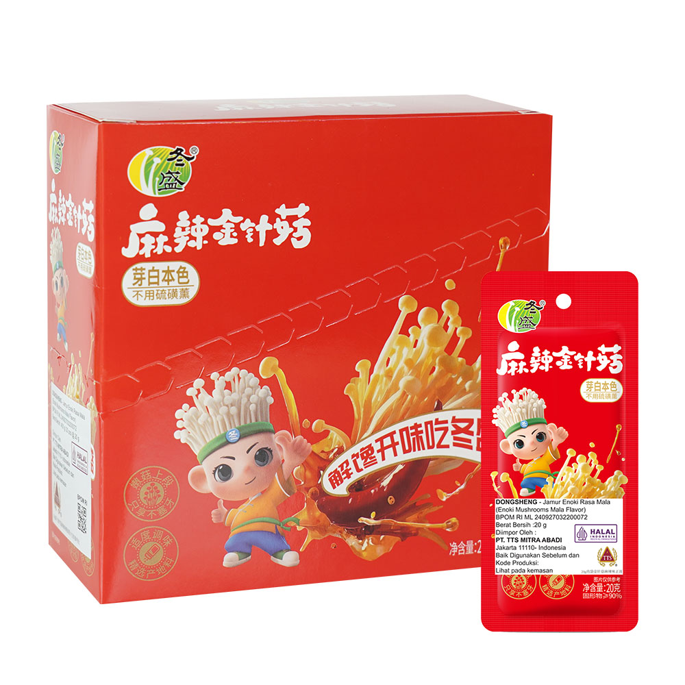 Dong Sheng Enoki Mushrooms Mala Flavor (400 Gr) BS
